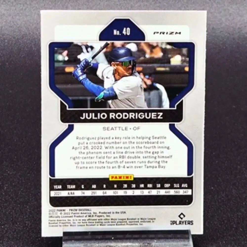 Julio Rodriguez Red White and Blue Prizm RC Seattle Mariners Star Rookie
